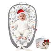 JWPEHOE baby lounger with soft cotton cover offers gentle, breathable comfort for newborns