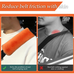 JXJKMMN simple Velcro installation demonstrates tool-free fit on a car seat belt.
