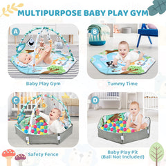 Jyusmile tummy time moon pillow supports head-up practice.
