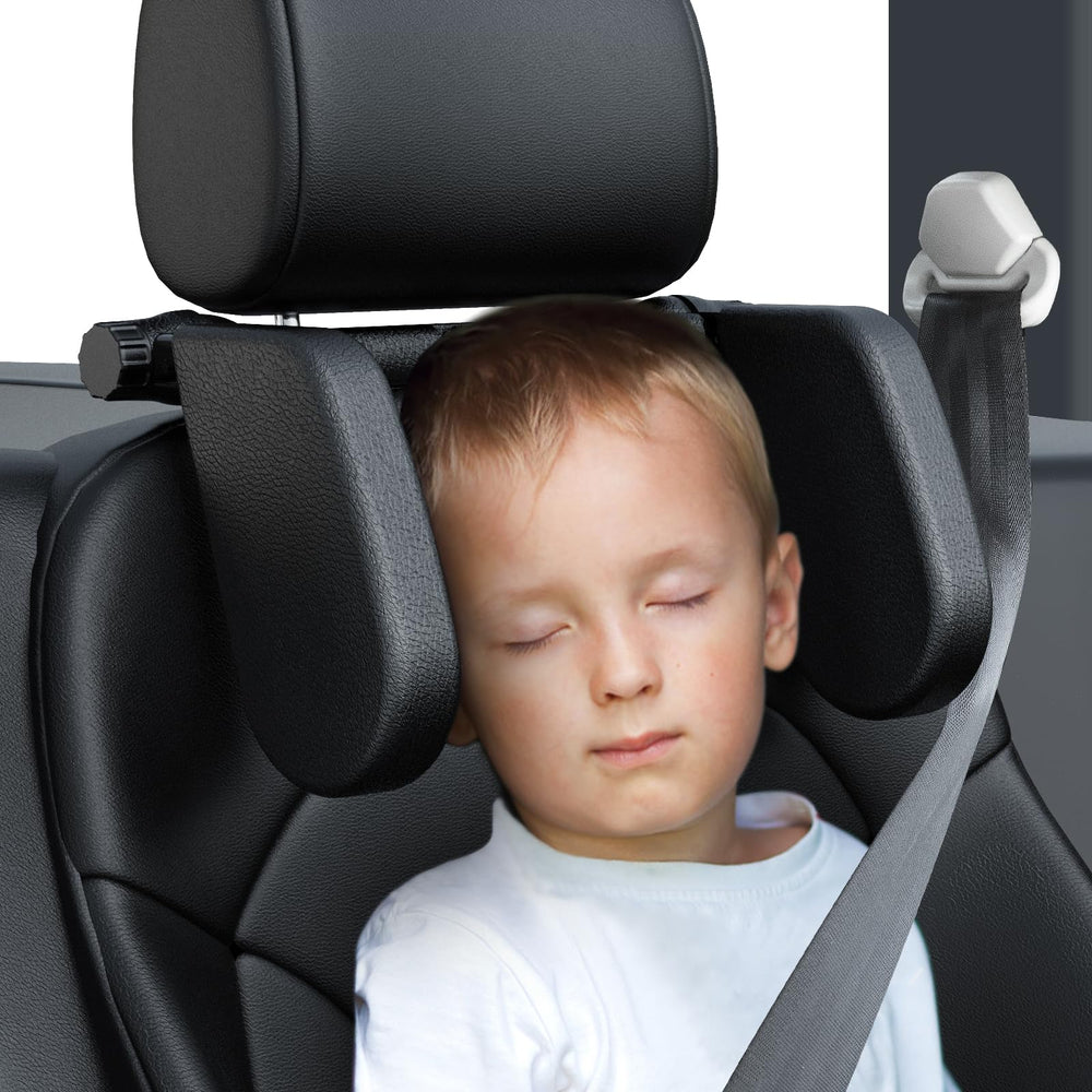 JZCreater car headrest pillow with 360-degree rotation offers customizable neck support on long trips