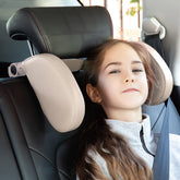 JZCreater car headrest pillow with extended rod for wider compatibility and comfort.