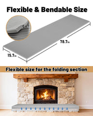 JZHLLA soft edge cushion reduces bumps for curious kids near the fire.