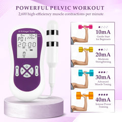 K-fit Kegel Toner offers eight programmable modes for tailored training