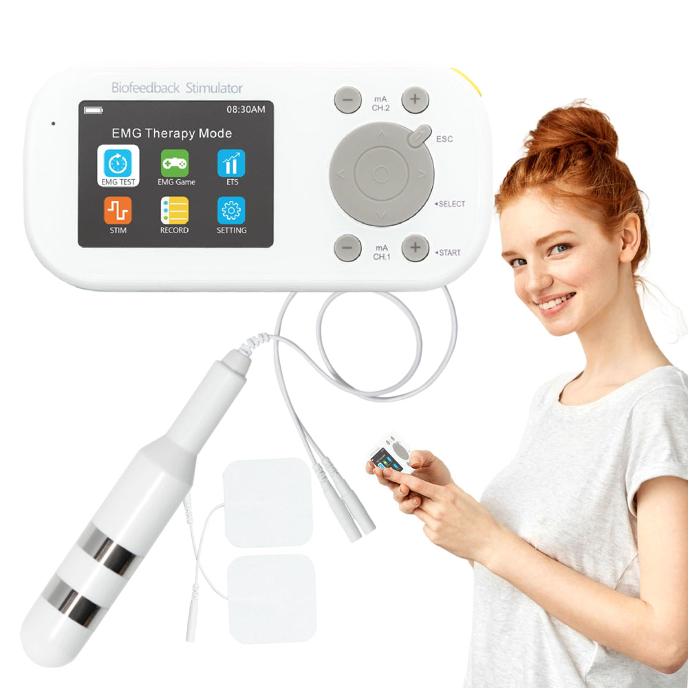 K-fit Kegel Toner Plus biofeedback dashboard showing progress and programs.