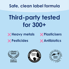 DHA and ARA on the label highlight key nutrients for development.