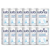 Kabrita goat milk infant formula bottle pour for easy feeding