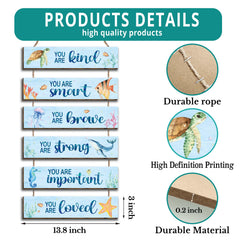 Kadiak watercolor ocean wall art adds calming color to teens' bedrooms.