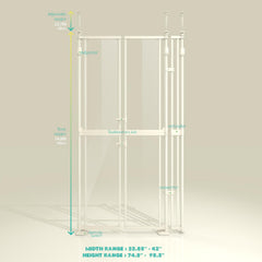 KAGNJIC transparent design blends with home decor while keeping pets contained.