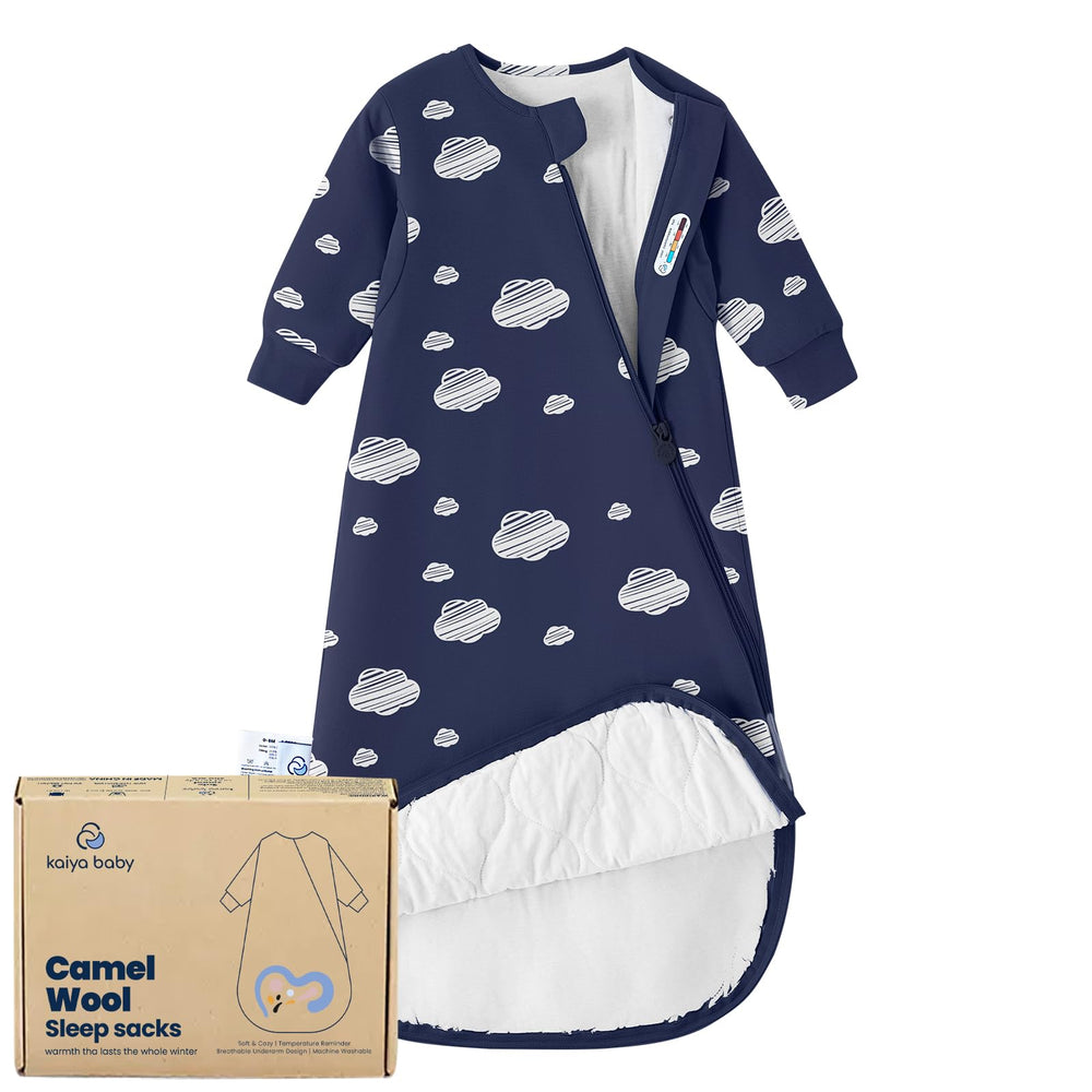 Kaiya Baby sleep sack with 1.0 TOG on baby for comfortable sleep.