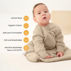 Kaiya Baby sleeping bag safety certification label ensures trusted, sleep-friendly design for peace of mind.