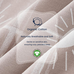 Kaiya Baby temperature sticker close-up helps adjust clothing for comfort.