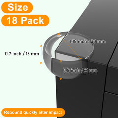 KAIYUER transparent corner protectors on wooden desk keep edges smooth and safe.