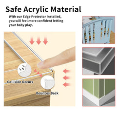 KAIYUER desk edge protector shields tabletops from bumps and marks.