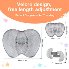 KAKIBLIN adjustable neck pillow adapts to growing kids for longer trips.