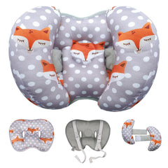 KAKIBLIN Baby Head Neck Support Pillow front view showing travel-friendly design