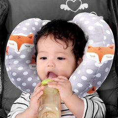 KAKIBLIN Baby Head Neck Support Pillow side view highlighting compact profile