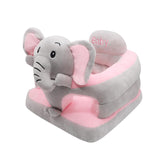 KAKIBLIN sit-up chair with elephant design supports early sitting in plush fabric