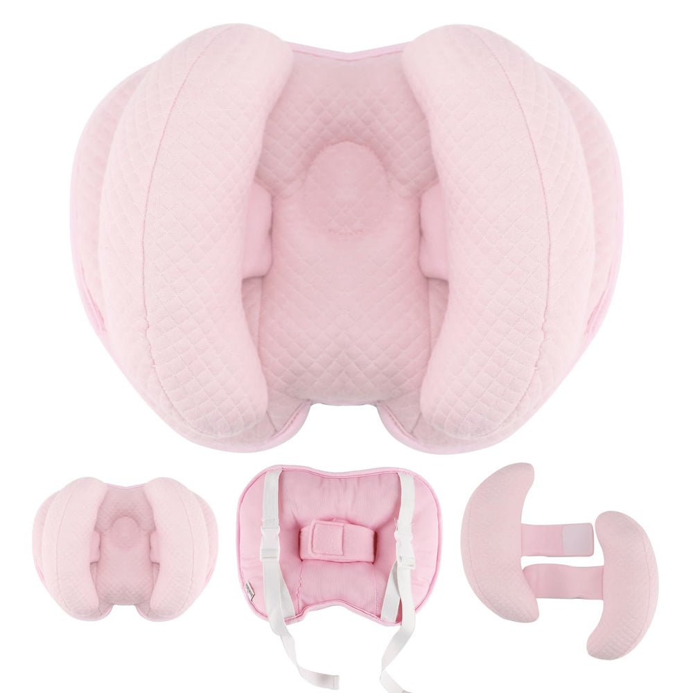 KAKIBLIN baby support pillow head-neck travel design stabilizes sleepy heads on the go.