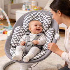KAKIBLIN baby travel cushion fits 3-point and 5-point harness for secure seats.