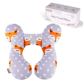 KAKIBLIN baby travel pillow with U-shaped design supporting head and neck during car rides