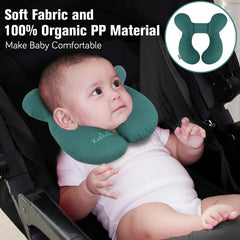 KAKIBLIN baby travel pillow with U-shaped design for neck alignment