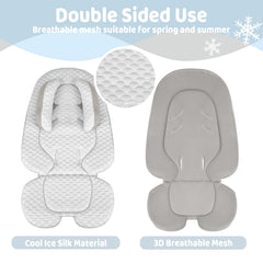 KAKIBLIN universal-fit insert adapts to most seats with simple Velcro.