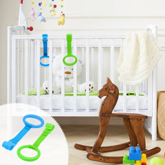 KALAMANDA pull-up ring on playpen for safe standing assistance.