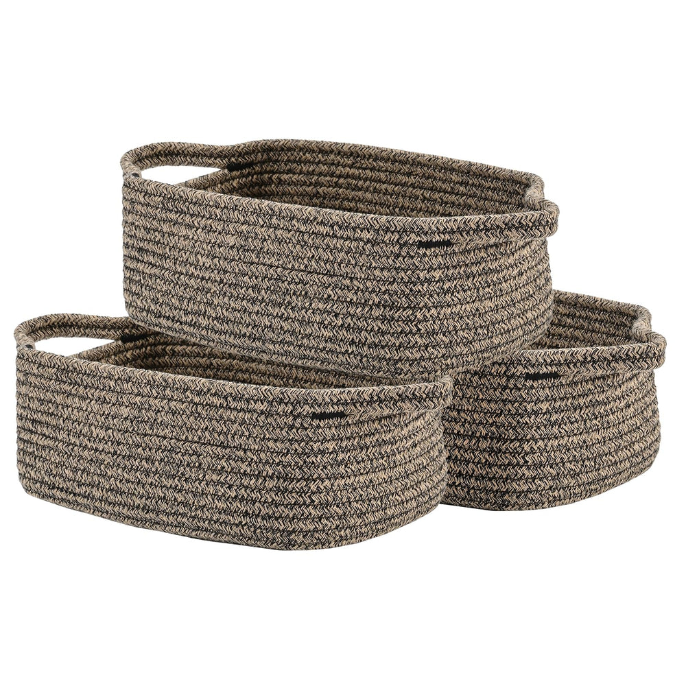 KALLAX small woven basket close-up shows cotton rope weave for durable storage