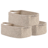 KALLAX small woven basket compact storage on a shelf for tidy spaces.