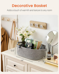KALLAX small woven basket; multi-purpose organizer for towels, toys, and cosmetics