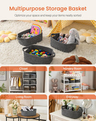 KALLAX small woven basket in nursery setup for organizing baby items safely