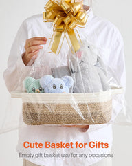 KALLAX basket features soft cotton rope with durable weaving.