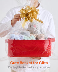 KALLAX small woven basket, towel organization on a shelf, easy grab-and-go.