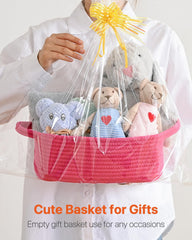 KALLAX basket filled with toys keeps playroom tidy