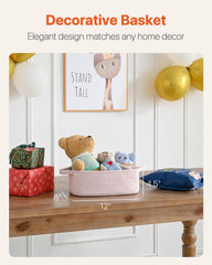 KALLAX small woven basket used for toy storage in a playful room