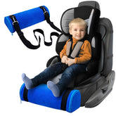 Kalnweis car seat foot rest with plush cover improves kid comfort on long trips.