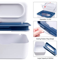 KALYLOC portable wipe pouch compact black for on-the-go use