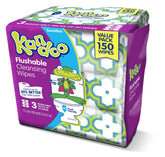 Kandoo Sensitive Flushable Wipes three-pack bundle for gentle cleansing.