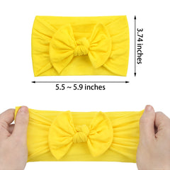 Kangaroo soft elastic headband close up shows gentle stretch for tiny heads.