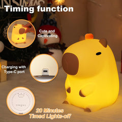 KangTen CHEN Capybara night light with 20-minute timer off function