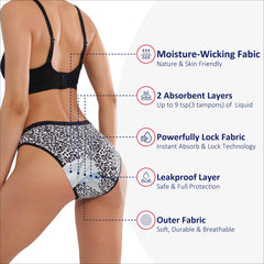 KARSWATT leopard breathable cotton layer emphasizes comfort and odor control.