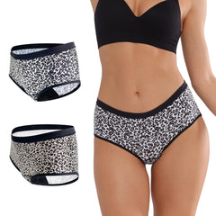 KARSWATT leopard-hipster absorbent underwear provides all-day protection and comfort.