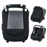 Kaseeous waterproof baby car seat cover shields from rain and snow for on-the-go comfort.
