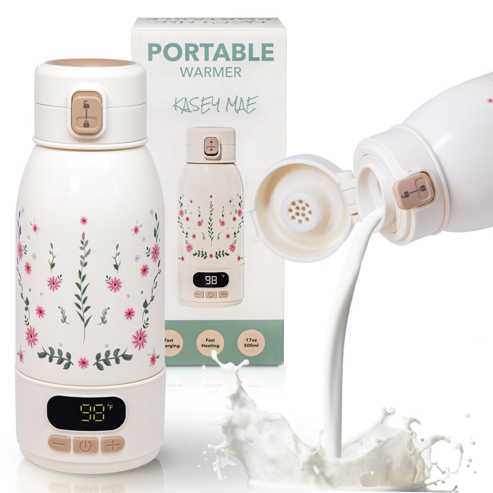 KASEY MAE portable bottle warmer 17oz capacity ideal for travel and on-the-go feeds.