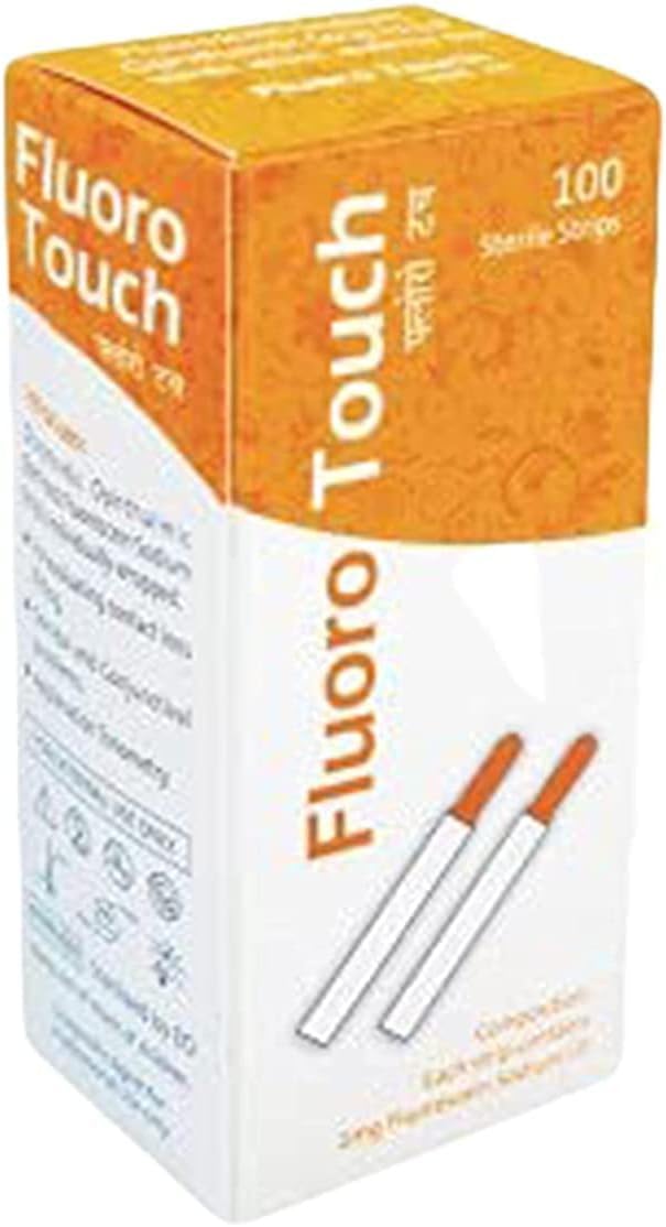 KASHSURG Ophthalmic Fluoro Touch Strips in packaging for sterile use