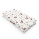 KASTLEE changing pad cover with farm animals watercolor design for nursery