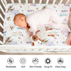 KASTLEE conch crib sheet features cheerful design and secure crib coverage