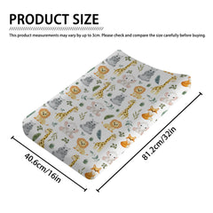 KASTLEE Jungle Safari lion changing pad cover keeps baby changing smooth and cozy.