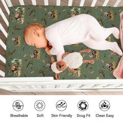 KASTLEE soft breathable crib sheet keeps baby comfortable through sleep.