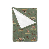 KASTLEE Vintage Deer Hunting Blanket with deer print for cozy nursery decor and soft warmth.